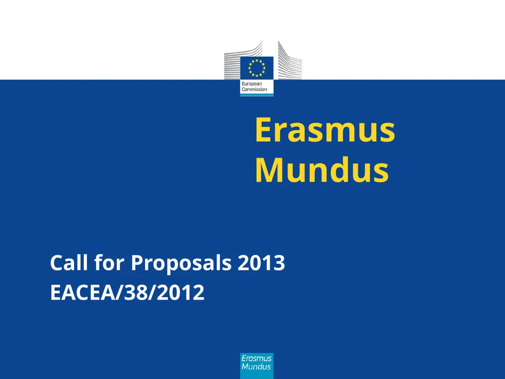 Erasmus Mundus The programme in brief (Amman, 21st - slide 20 of 41