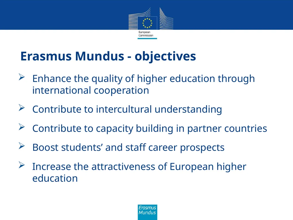 Erasmus Mundus The programme in brief (Amman, 21st - slide 2 of 41