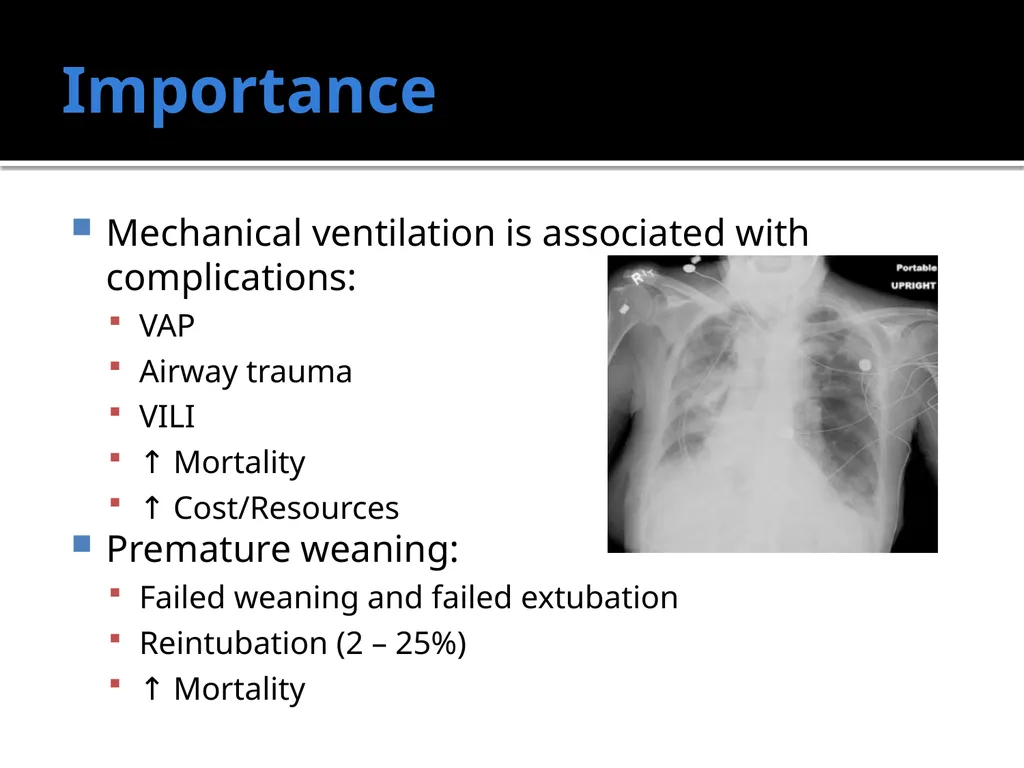 Weaning from the Ventilator Saadiq Moolla ICU - slide 3 of 28