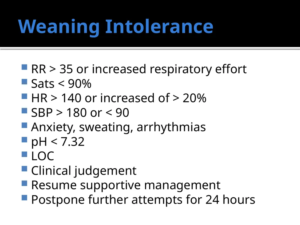 Weaning from the Ventilator Saadiq Moolla ICU - slide 22 of 28