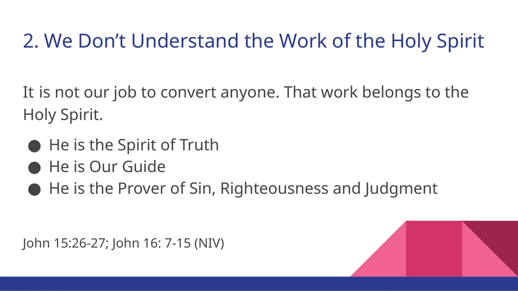 The Black Church: Obstacles to Sharing Our Faith - slide 6 of 14