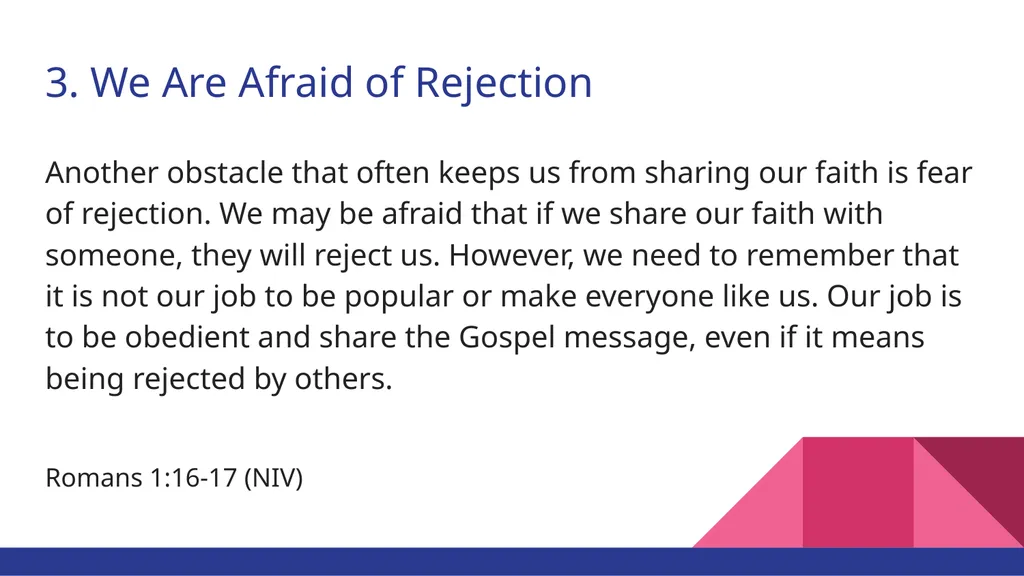The Black Church: Obstacles to Sharing Our Faith - slide 7 of 14