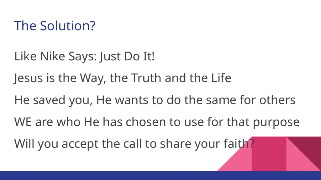 The Black Church: Obstacles to Sharing Our Faith - slide 14 of 14