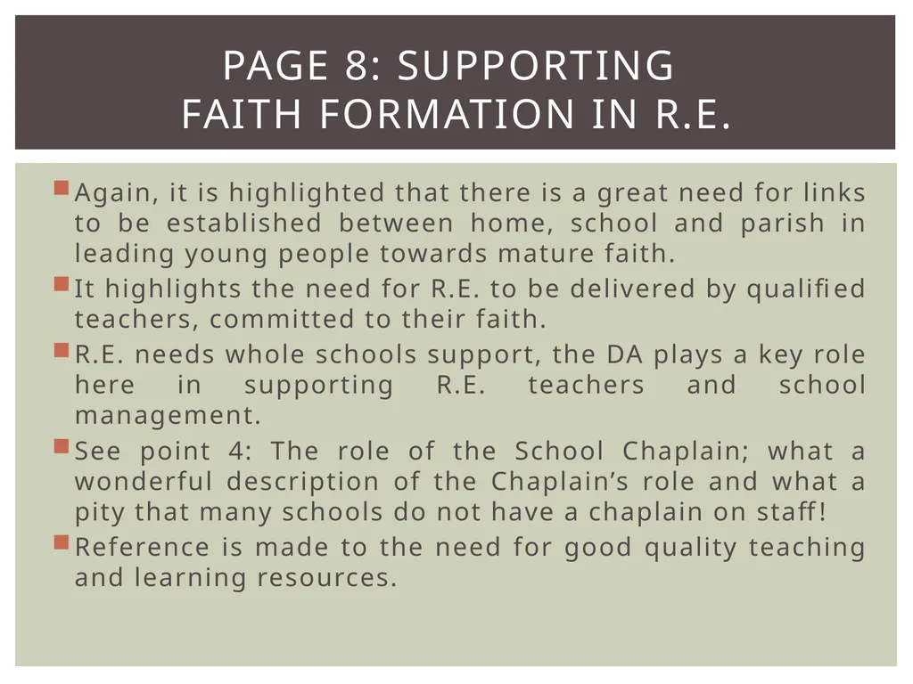 Leaving Certificate Religious Education Syllabus - slide 5 of 20