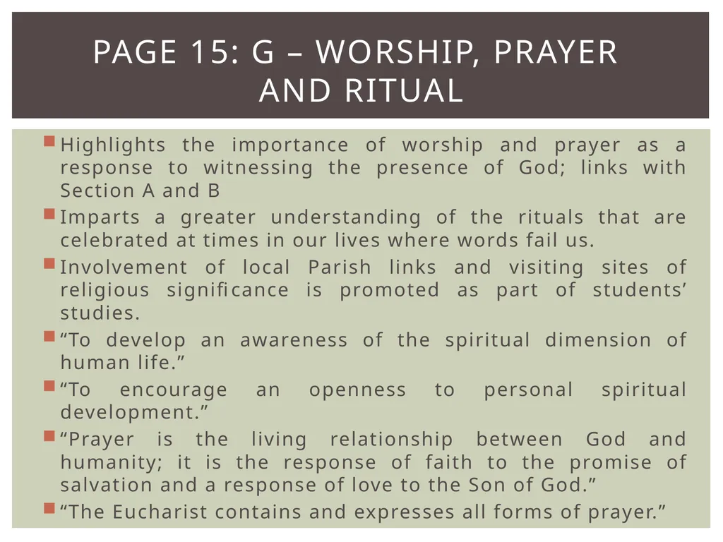 Leaving Certificate Religious Education Syllabus - slide 13 of 20