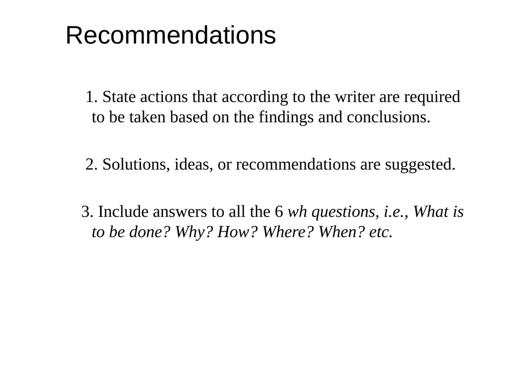 Business Reports Introduction Reports are written - slide 75 of 101