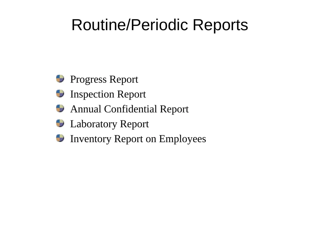 Business Reports Introduction Reports are written - slide 15 of 101