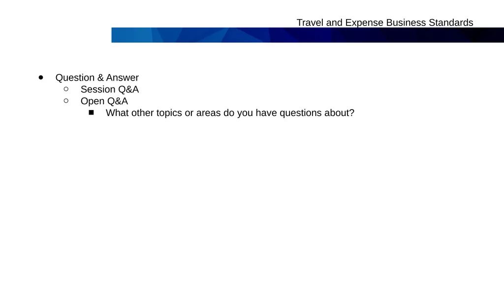 New Travel & Expense (T&E) Business Standards - slide 13 of 15