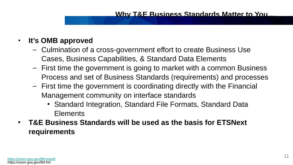 New Travel & Expense (T&E) Business Standards - slide 11 of 15