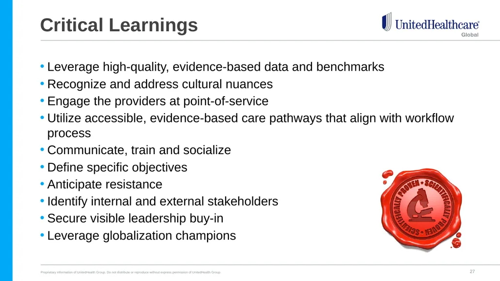 The Role of Evidence-based Medicine in Eliminating - slide 27 of 29