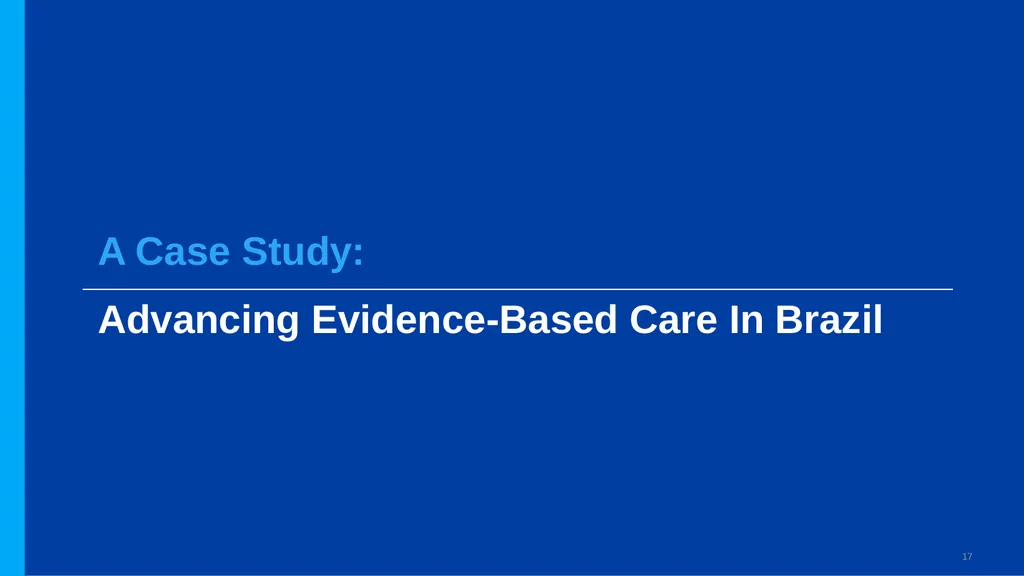 The Role of Evidence-based Medicine in Eliminating - slide 17 of 29