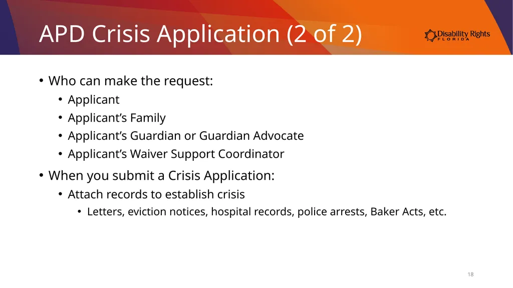 Accessing Services Through the Medicaid iBudget - slide 18 of 36