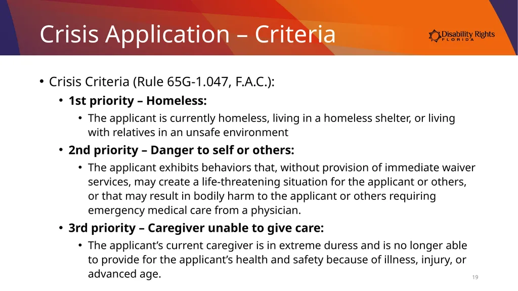 Accessing Services Through the Medicaid iBudget - slide 19 of 36