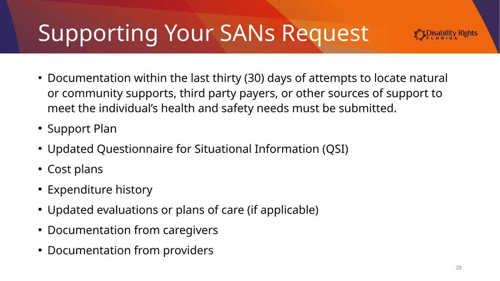 Accessing Services Through the Medicaid iBudget - slide 28 of 36