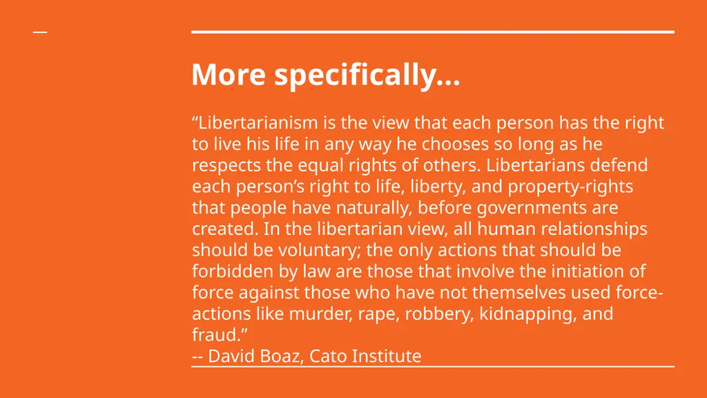 Libertarianism & Intellectual Property Dr. Wayne - slide 3 of 15