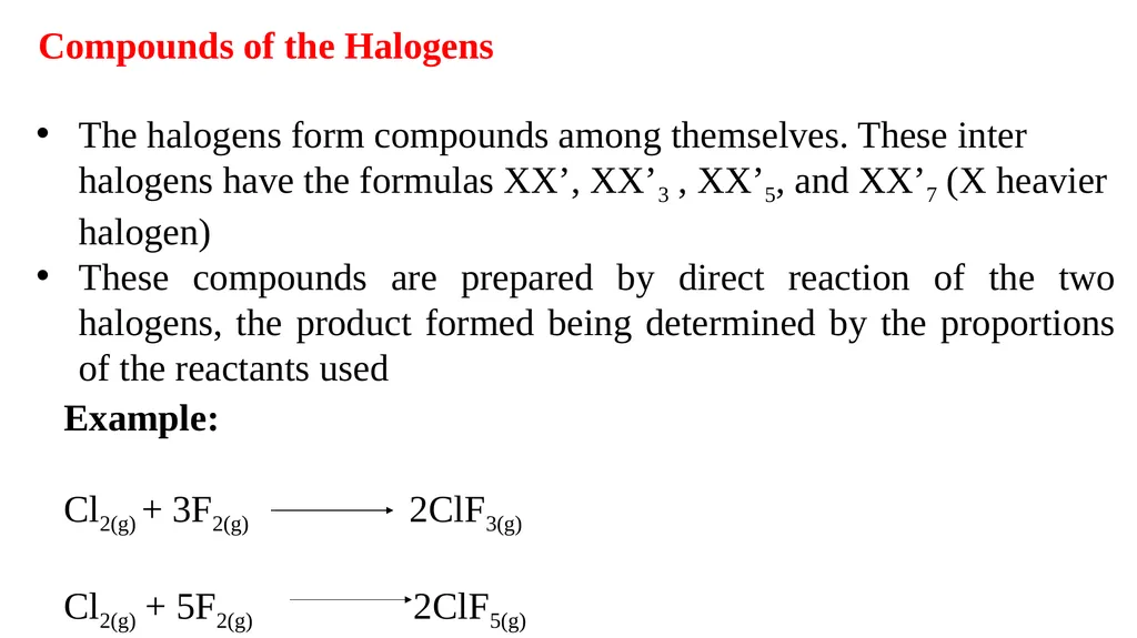 Group 17 The Halogens Electron configurations - slide 11 of 17