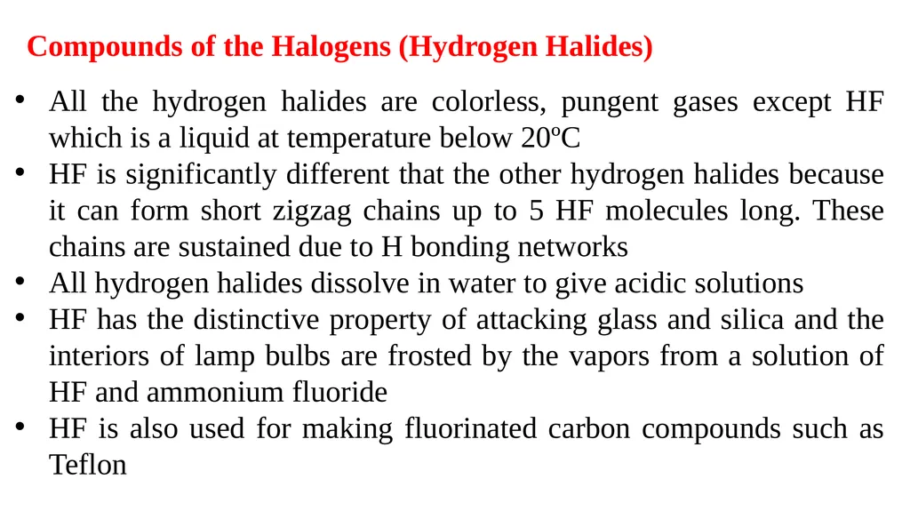 Group 17 The Halogens Electron configurations - slide 15 of 17