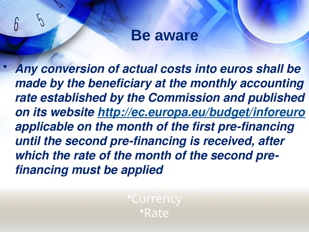 Financial Rules Reference documents to be - slide 30 of 35