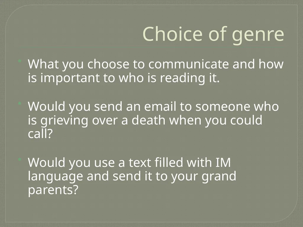 Rhetorical Situations Rhetorical Situations So, we - slide 12 of 16