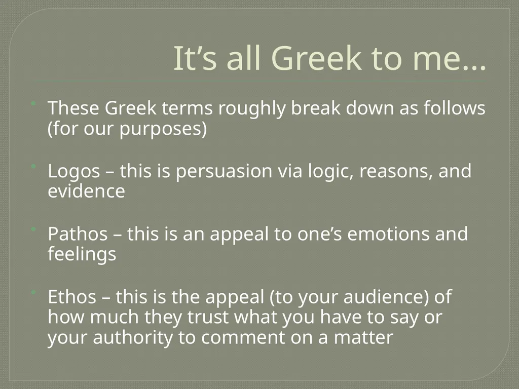 Rhetorical Situations Rhetorical Situations So, we - slide 6 of 16
