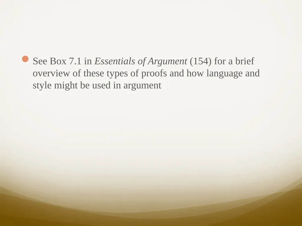 Rhetorical Proofs and Fallacies Week 10 – - slide 10 of 13