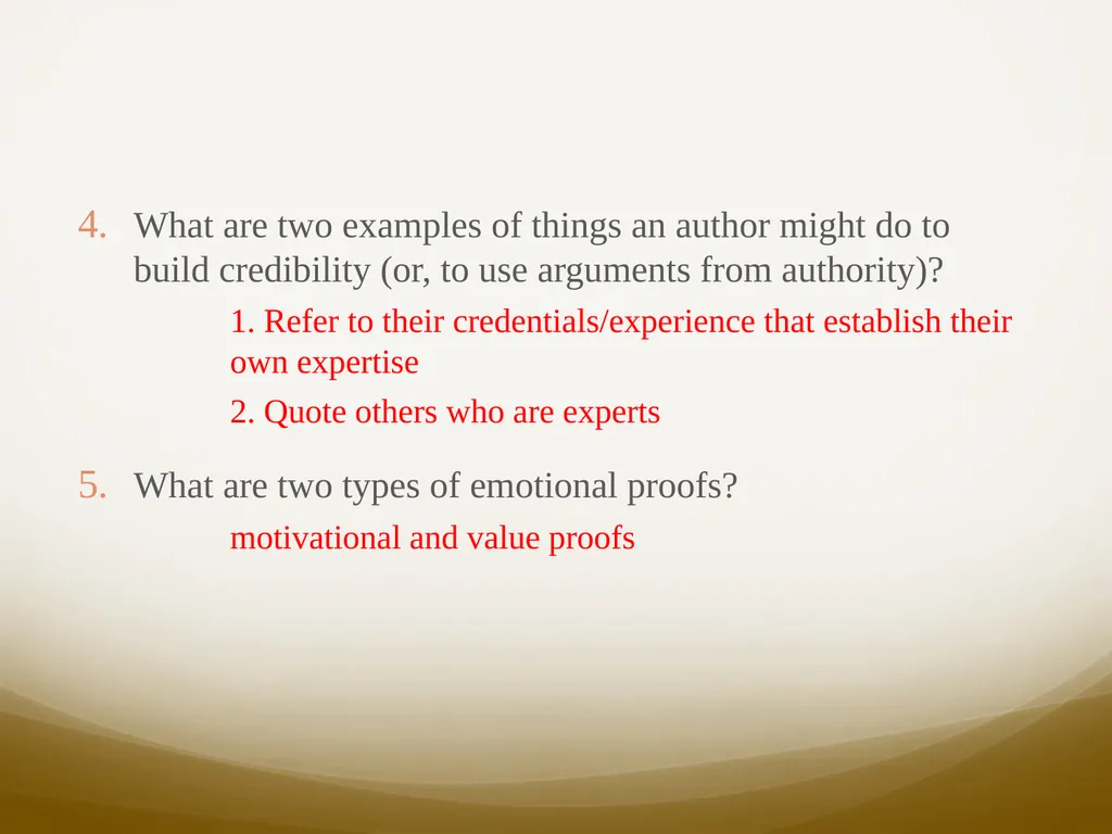 Rhetorical Proofs and Fallacies Week 10 – - slide 4 of 13