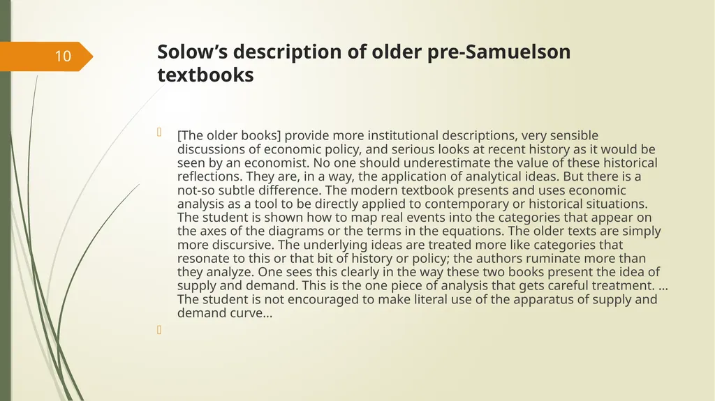 Teaching Nuanced Economics Dave Colander Keynote - slide 10 of 22