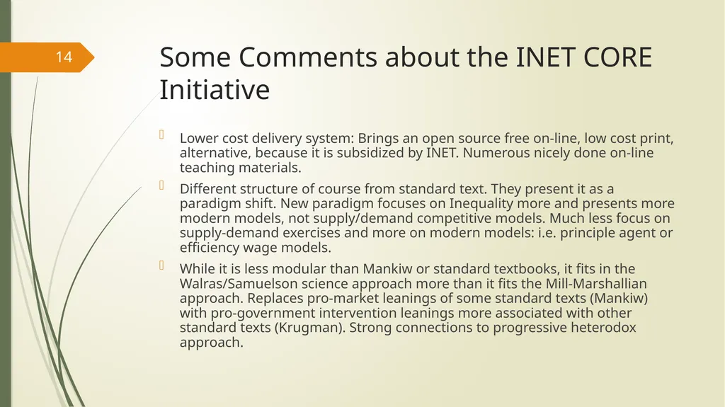 Teaching Nuanced Economics Dave Colander Keynote - slide 14 of 22