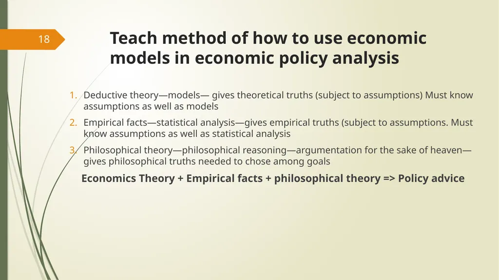 Teaching Nuanced Economics Dave Colander Keynote - slide 18 of 22