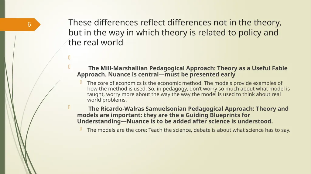 Teaching Nuanced Economics Dave Colander Keynote - slide 6 of 22