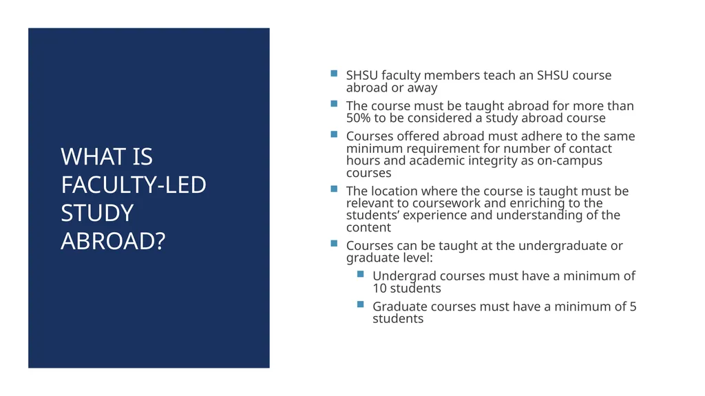 Faculty-Led Study Abroad Info Session Jessie - slide 2 of 14