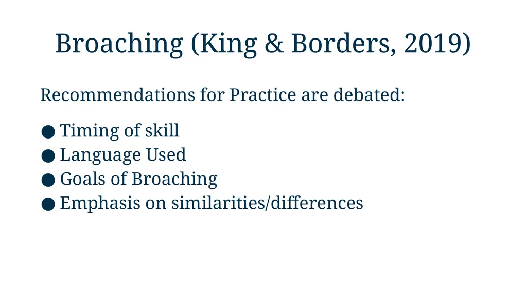 Moving from Competence to Responsiveness: - slide 11 of 30