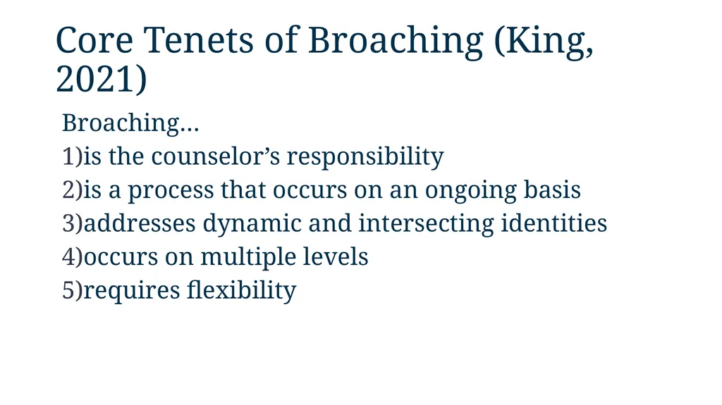 Moving from Competence to Responsiveness: - slide 10 of 30