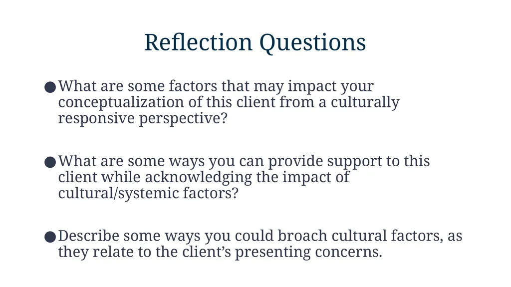 Moving from Competence to Responsiveness: - slide 17 of 30