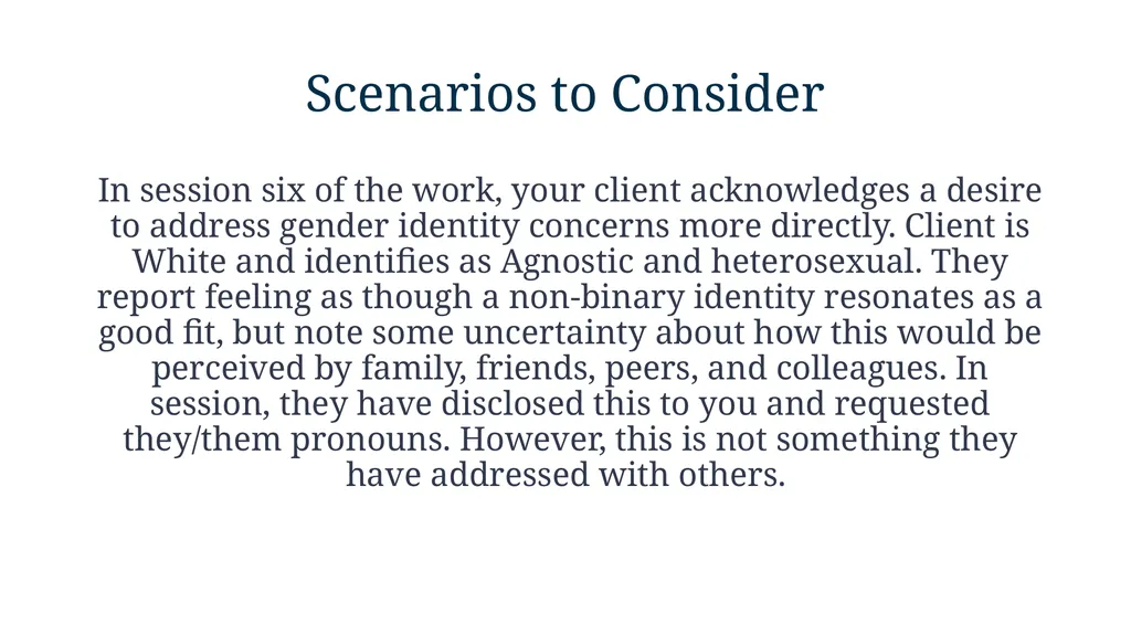 Moving from Competence to Responsiveness: - slide 19 of 30