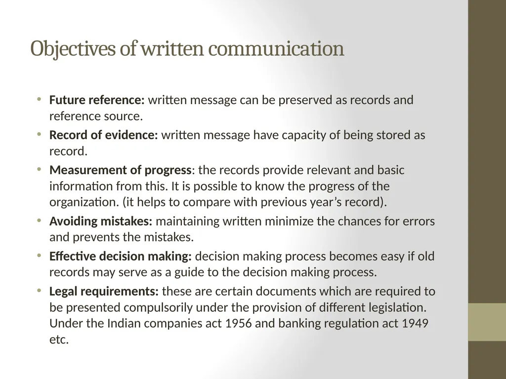 Unit - I Communication: Meaning and importance of - slide 49 of 196