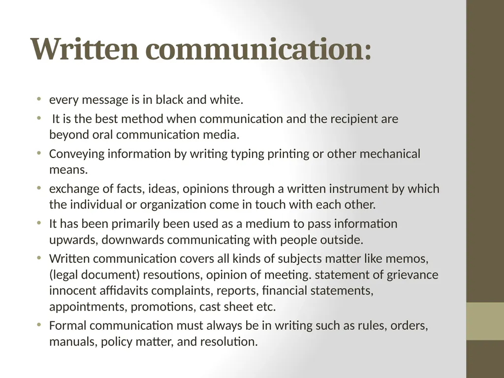 Unit - I Communication: Meaning and importance of - slide 48 of 196