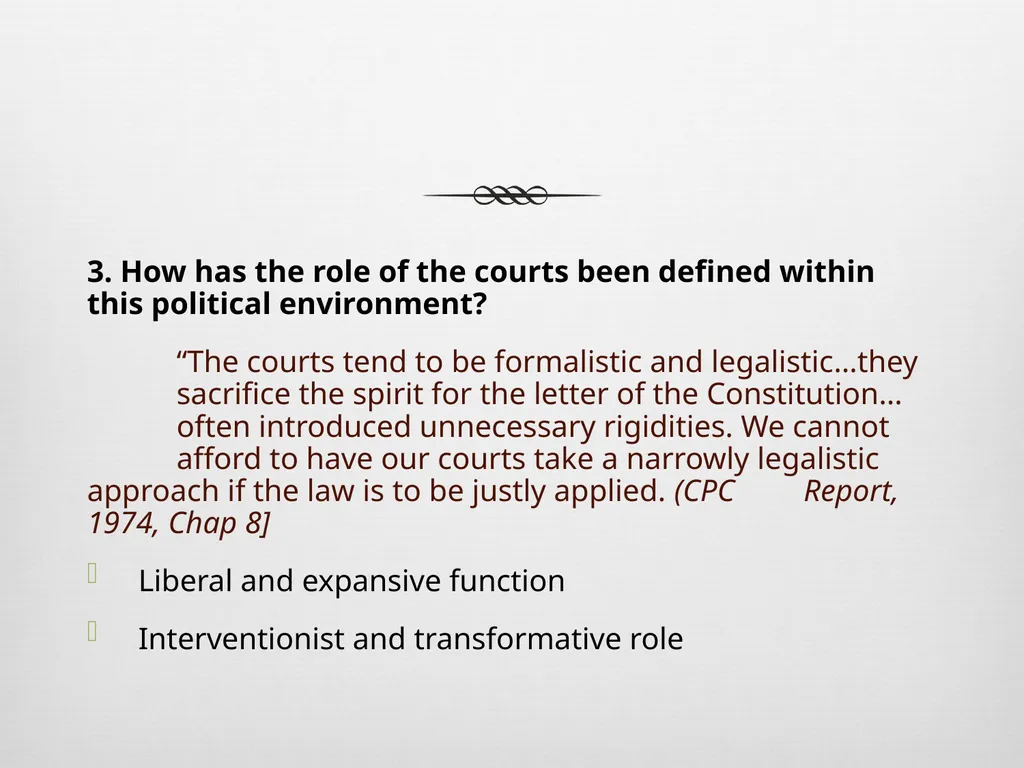 BEYOND THE APEC YEAR The Role of the Judiciary in - slide 6 of 9