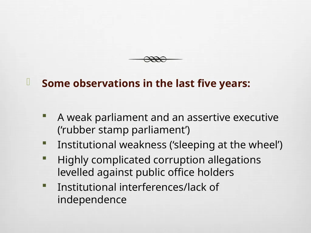 BEYOND THE APEC YEAR The Role of the Judiciary in - slide 4 of 9