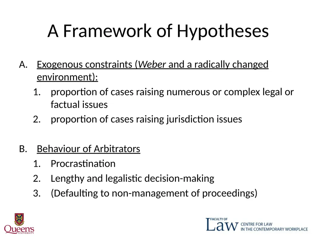 Weber Delay? October 30, 2015 "One Law for All": - slide 5 of 29