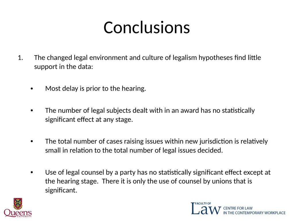 Weber Delay? October 30, 2015 "One Law for All": - slide 23 of 29
