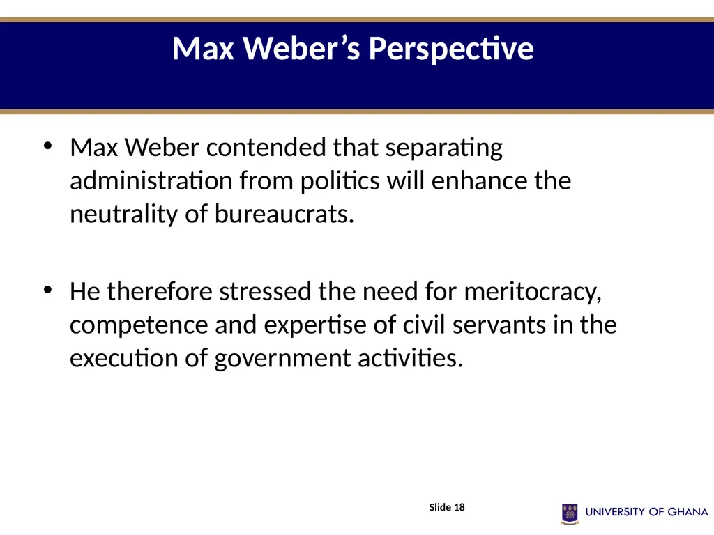 POLI 213 INTRODUCTION TO PUBLIC ADMINISTRATION - slide 18 of 27
