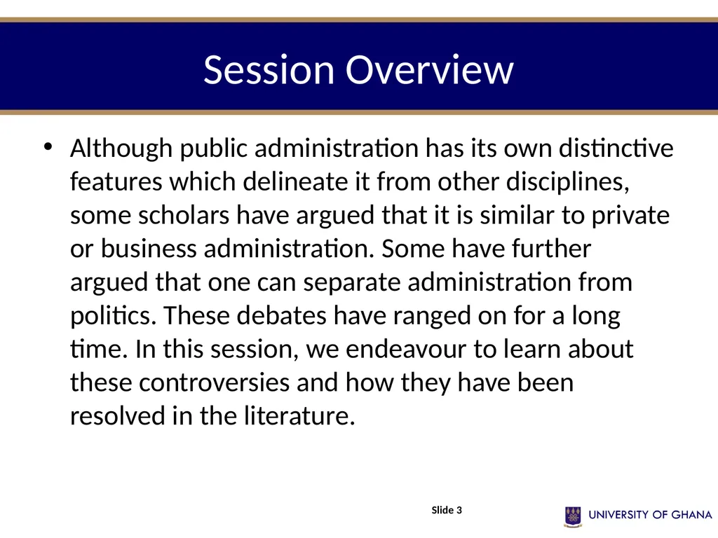 POLI 213 INTRODUCTION TO PUBLIC ADMINISTRATION - slide 3 of 27