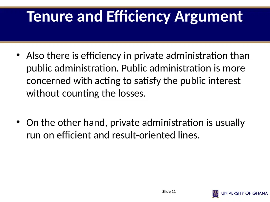 POLI 213 INTRODUCTION TO PUBLIC ADMINISTRATION - slide 11 of 27