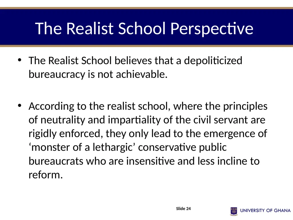 POLI 213 INTRODUCTION TO PUBLIC ADMINISTRATION - slide 24 of 27
