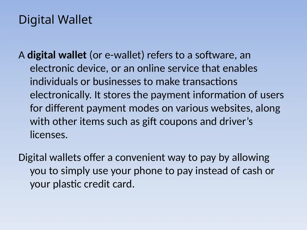 An overview of Digital Payment Systems in Banking - slide 9 of 25