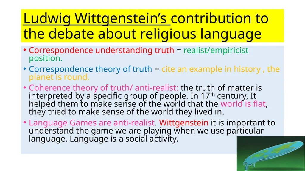 Theme 4: Religious Language F: Religious Language - slide 2 of 7