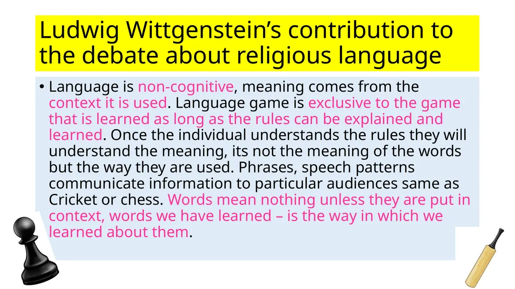 Theme 4: Religious Language F: Religious Language - slide 3 of 7