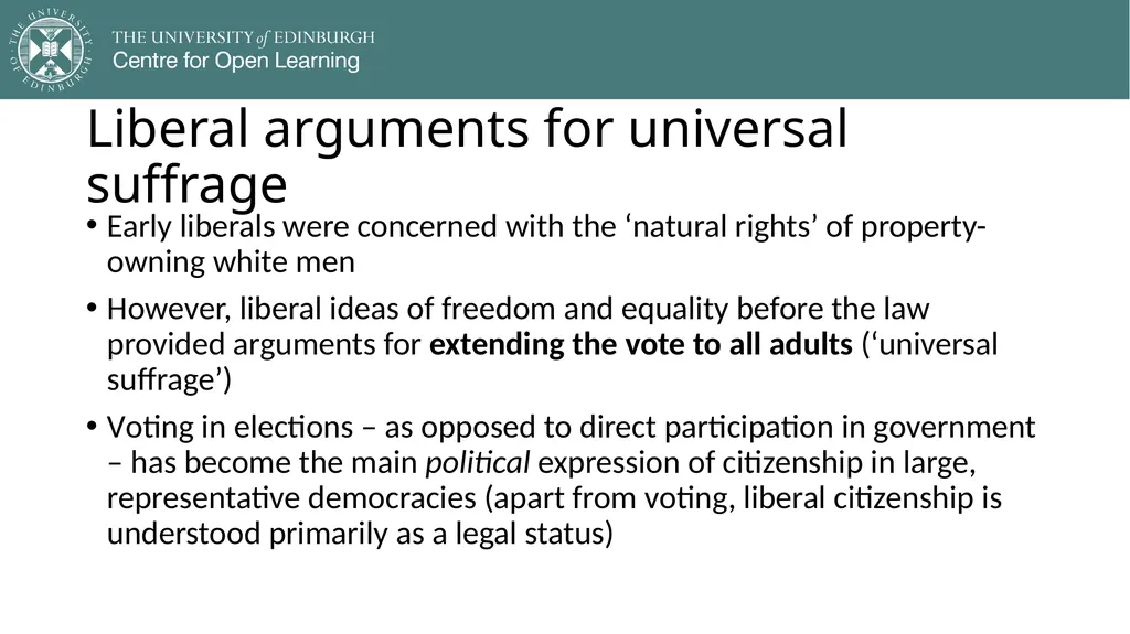 Democracy in Theory and Practice 4. Classic - slide 25 of 32