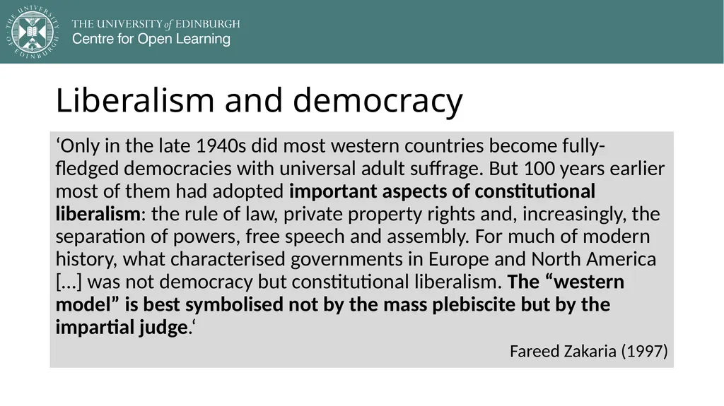 Democracy in Theory and Practice 4. Classic - slide 20 of 32
